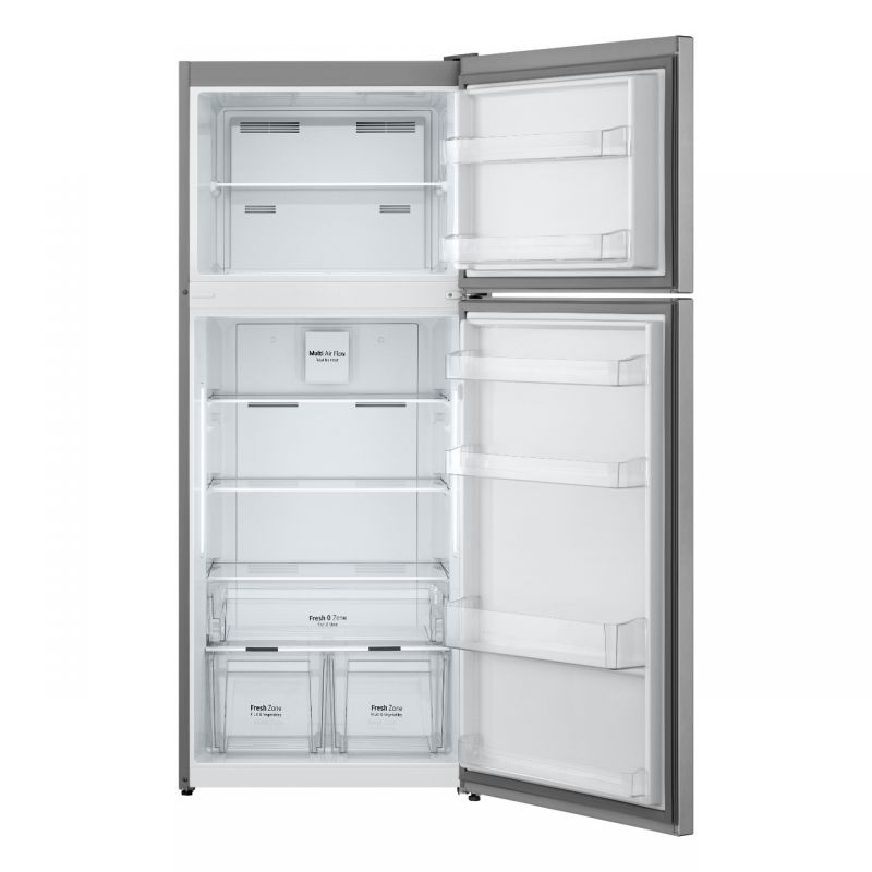 LG No Frost Refrigerator, 400 Liters, Silver - GTF402SSAN LG No Frost Refrigerator, 400 Liters, Silver - GTF402SSAN